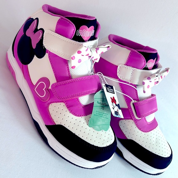 🆕 ULTRA RARE Disney ACI Ltd Edition Minnie Mouse Sport 🎀 High-Top Sneakers - Picture 2 of 11